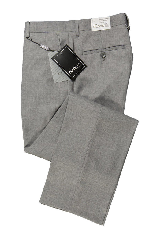"Bradley" Heather Grey Luxury Wool Blend Suit Pants - Global thive