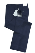 "Bradley" Midnight Navy Luxury Wool Blend Suit Pants - Global thive