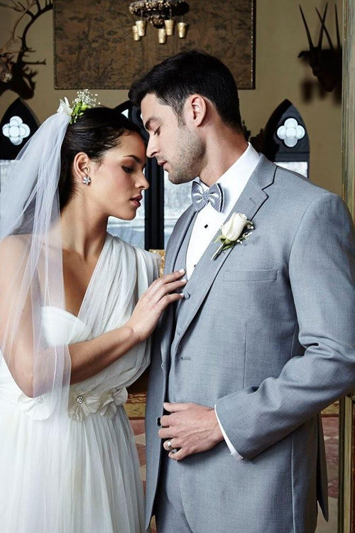 "Infinity" Heather Grey Tuxedo Jacket Notch (Separates) - Global thive