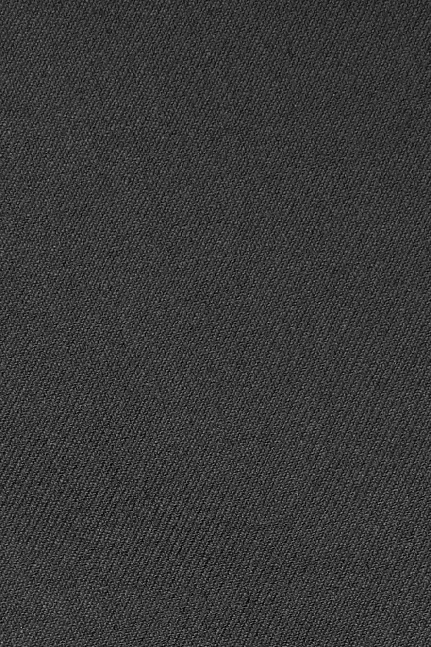 "Logan" Black Luxury Wool Blend Tuxedo Pants - Global thive