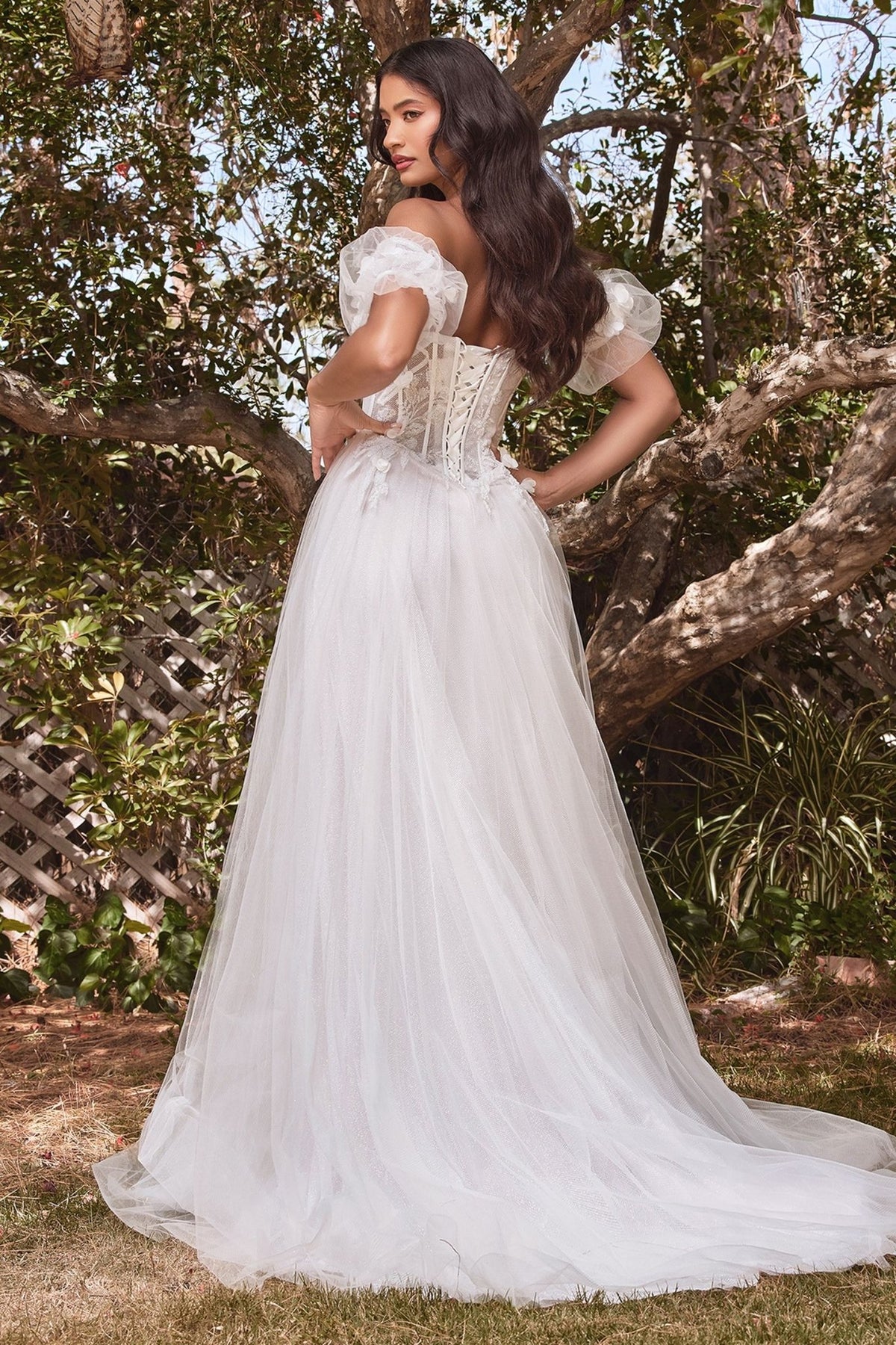 Strapless Floral Ball Gown Bridal - Global thive